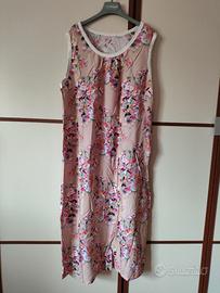 CAMICIA DA NOTTE PIGIAMA SOTTOVESTE SENZA MANICHE