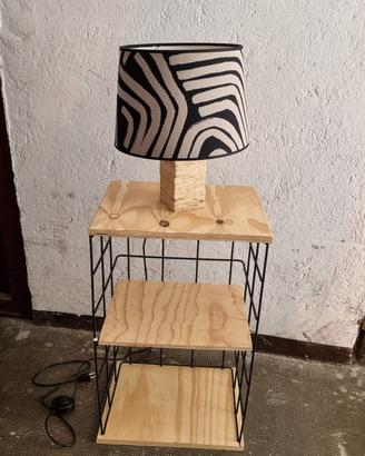 comodino design con bajour