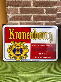 Insegna smaltata Kronenbourg