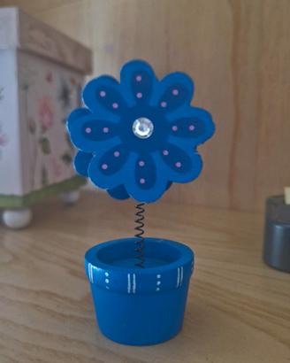 Portafoto fiorellino blu