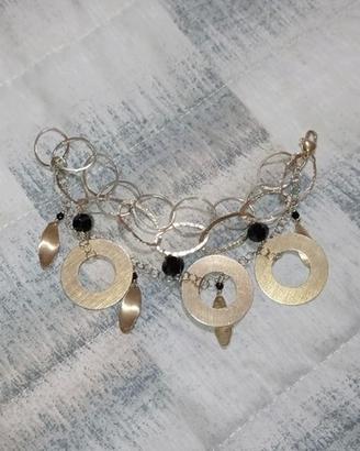 Bracciale donna in argento dorato