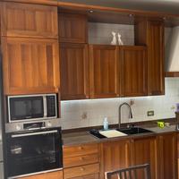 Cucina moderna/classica, in legno noce