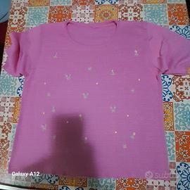 Maglia Rosa da donna Nuovs Senza Cartellino 