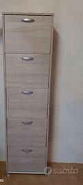 Scarpiera rovere sbiancato
