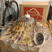 Lampadario in vetro colorato