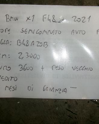 Motore semicompleto bmw x1 f48 2021 25i
