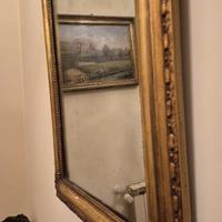Specchio antico legno dorato 60x80