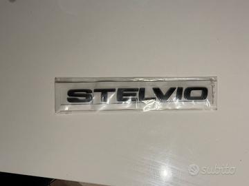 Logo badge stelvio nero balck