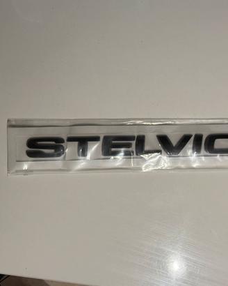 Logo badge stelvio nero balck