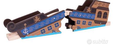 Bigjigs Rail Ponte a forma di relitto