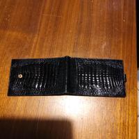 Porta assegni in coccodrillo