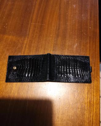 Porta assegni in coccodrillo