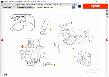 Valvola iniezione Aprilia Scarabeo 50 Ditech AP3AE