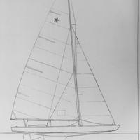 Barca a vela star con carrello