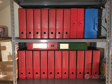 18 RACCOGLITORI UFFICIO con ANELLI + 6 CARTELLE