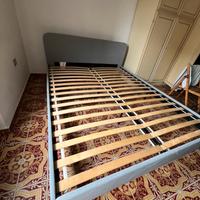 Struttura letto matrimoniale + materasso 160x200