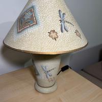 Lampada da tavolo vintage dipinta a mano