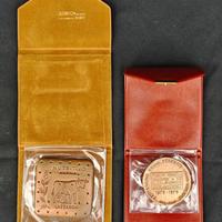 Blocco 2 medaglie Ferrovie Nord Milano e Lazzaroni