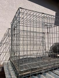 Gabbia kennel in metallo zincato per cani