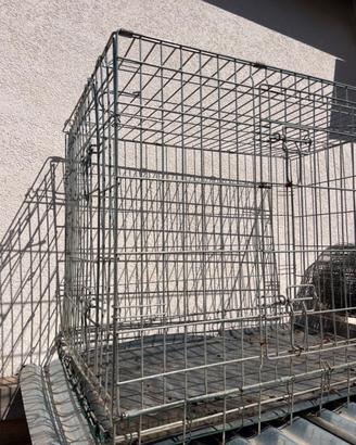Gabbia kennel in metallo zincato per cani