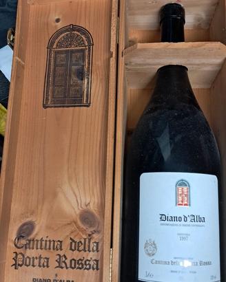 Bottiglia grande 3 litri Diano d'Alba 1997 legno