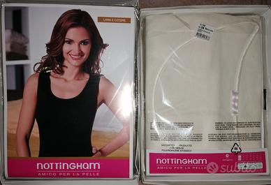 Canottiere intime donna lana e cotone Nottingam