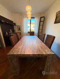 Tavolo in teak antico (200x100 cm)