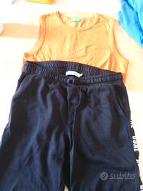 completo pantalone canotta ragazzino 