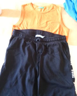 completo pantalone canotta ragazzino 