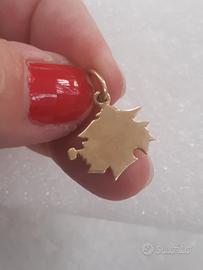 ciondolo simbolo Sampdoria oro giallo 18kt 