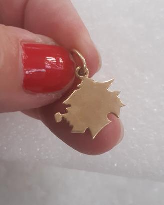 ciondolo simbolo Sampdoria oro giallo 18kt 