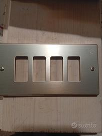 Placche Ticino Magik 4 posti nuove 