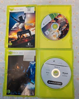 Due giochi XBOX 360: Formula1 2010 e Halo 3