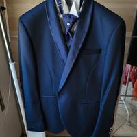 Abito matrimonio da uomo Petrelli blu navy Tg. 52