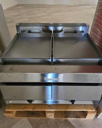 Griglia professionale da banco a GAS 21kw