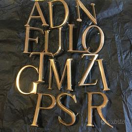 LETTERE IN OTTONE LUCIDO