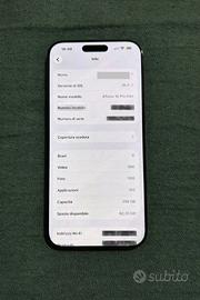 iPhone 16 Pro Max 256GB. PREZZO TRATTABILE.