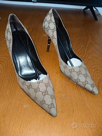 scarpe Gucci con tacco in bambù 40C
