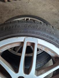 4 cerchi in lega 17" con 4 gomme estive 225/45R17