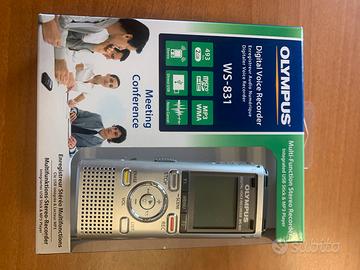 REGISTRATORE VOCALE DIGITALE OLYMPUS WS831 PROFESSIONALE STEREO MP3