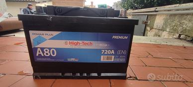batteria 80 Ah nuova usata una settimana scontrino