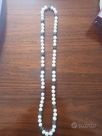 collana perle coltivate  e argento925
