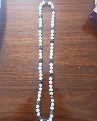 collana perle coltivate  e argento925