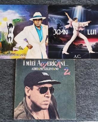 Tris LP Vinili 33 Giri vintage ADRIANO CELENTANO