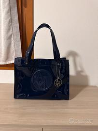 Borsa donna Armani Jeans blu lucido