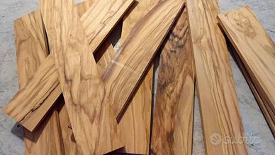 10 LISTELLI LEGNO ULIVO Olivo 30X6X1 Fai Da Te