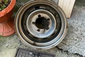 Set di 4 cerchioni cromati per jeep CJ/fuoristrada