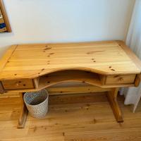 Scrivania in legno massello stile rustico-montagna