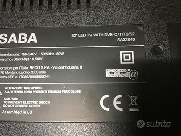 Tv saba  32 “ x ricambi