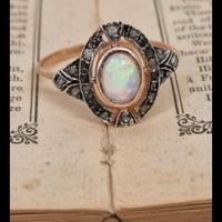 anello stile antico art decò 